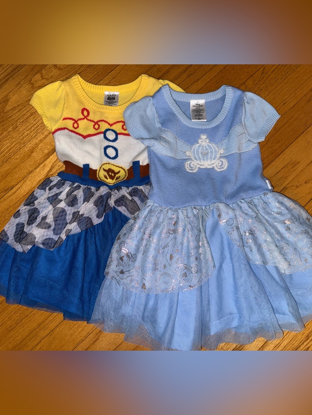 2x Disney Princess Dresses (Cinderella & Toy Story Jessie) - Size 4T